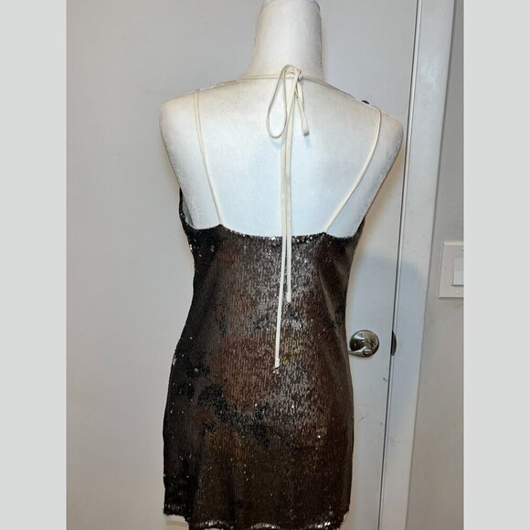 Free People  Sequin Sleeveless Shift Dress Women’s Size S - Picture 5 of 11